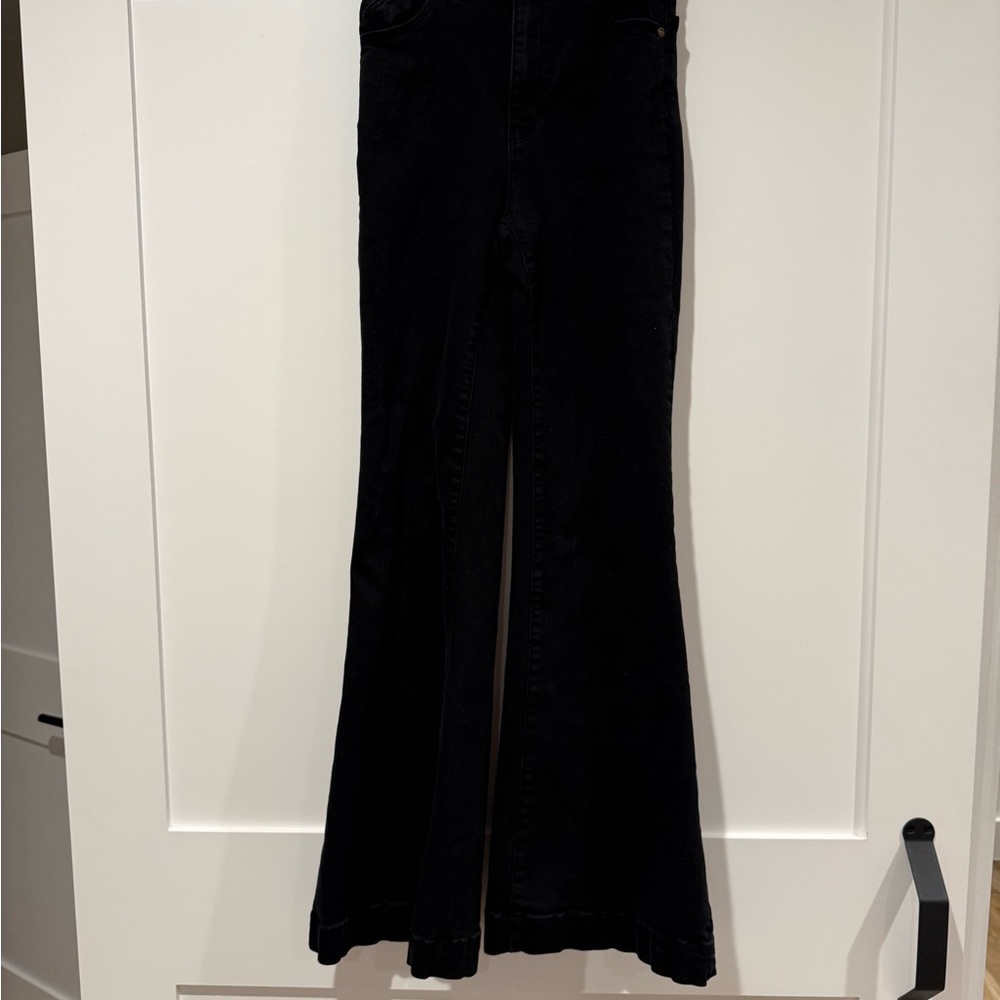 ROLLA'S Black High-Rise Eastcoast Flare Jeans